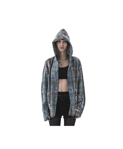 FVCK Painted Flanel Shirt Blue