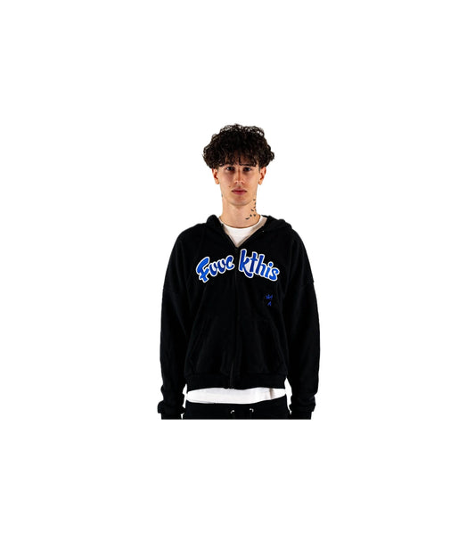 FVCK Cali Zip Hoodie Blue