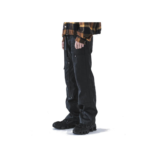 FVCK Studded Waxed Denim Black