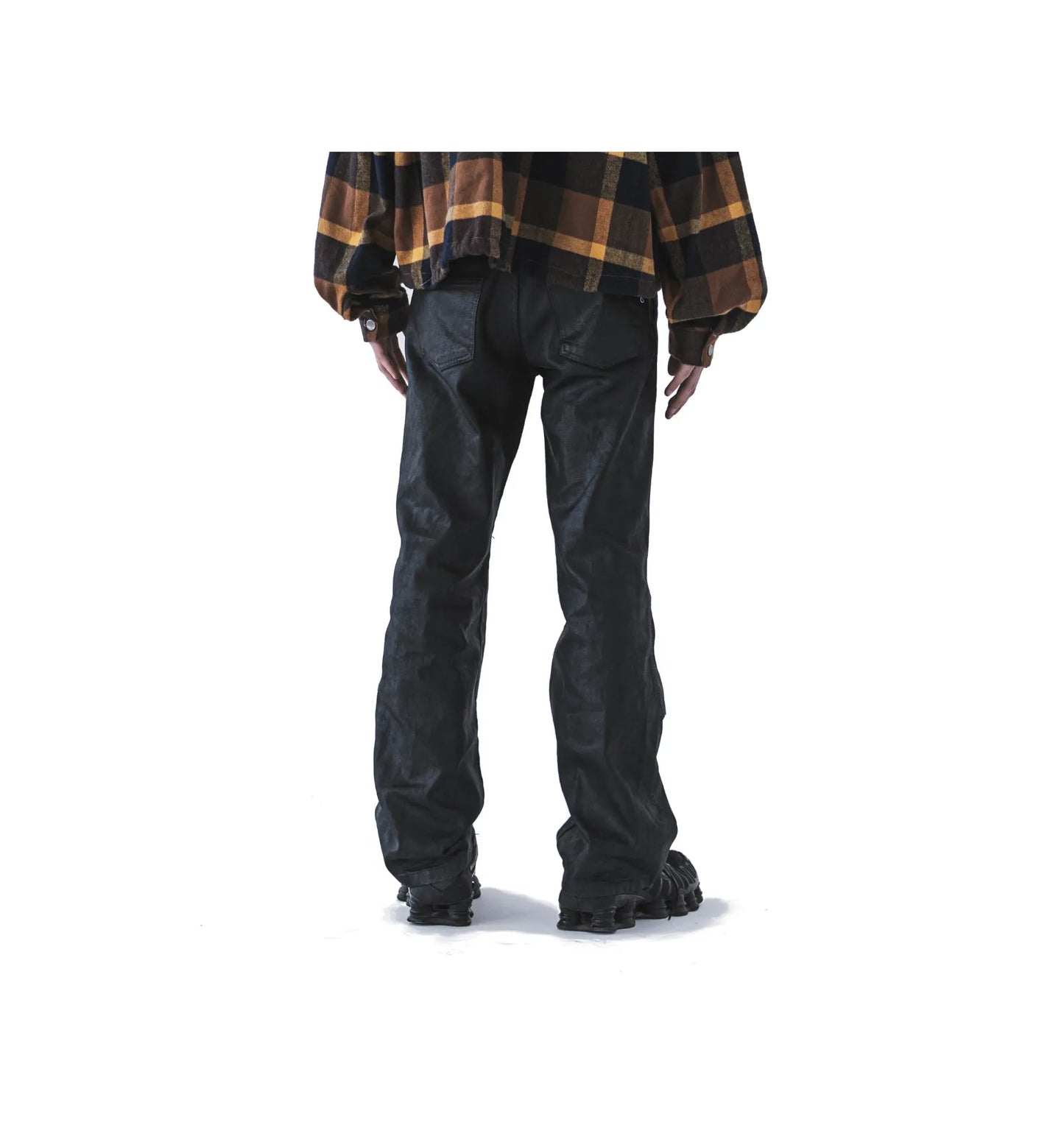 FVCK Studded Waxed Denim Black