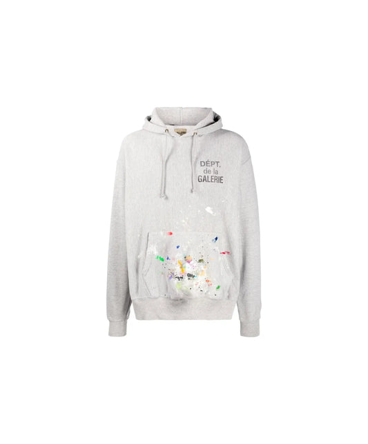 Gallery Dept. Splatter Paint Grey Hoodie