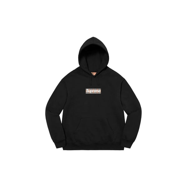 Supreme Burberry Box Logo Hoodie Black - Aplug – APLUG PL