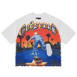Godspeed Kick Push T-shirt White