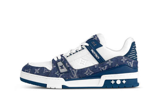 Louis Vuitton Trainer Denim Sneaker Blue