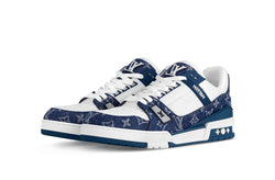 Louis Vuitton Trainer Denim Sneaker Blue
