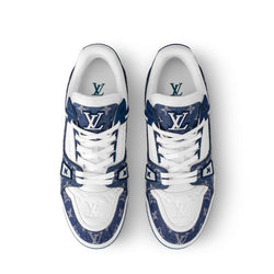 Louis Vuitton Trainer Denim Sneaker Blue