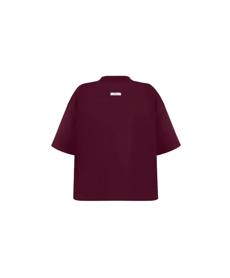 MSC Design T-Shirt Bordowy