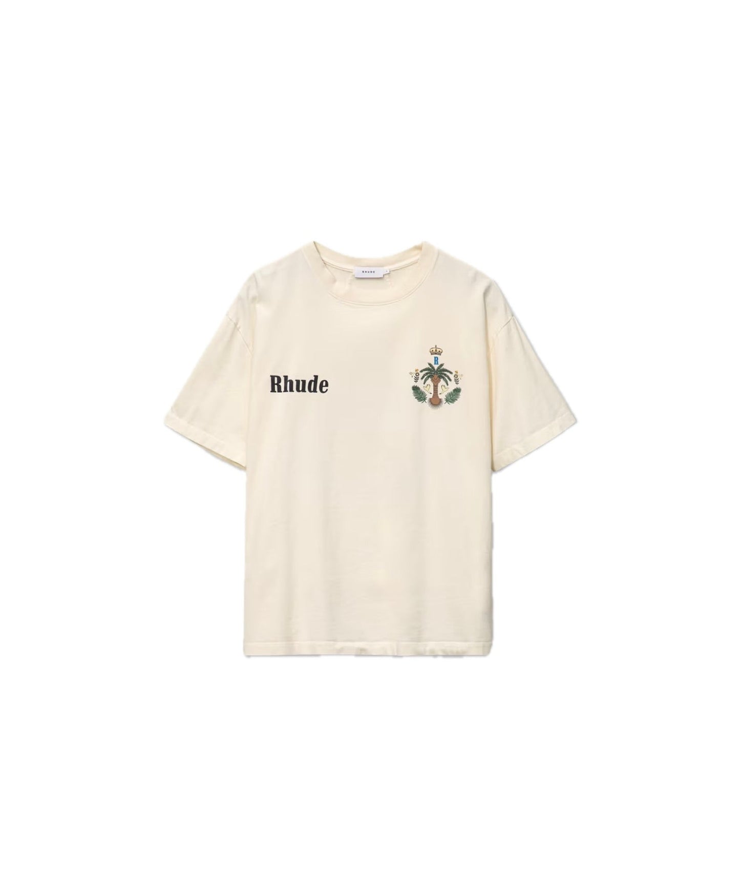 Rhude Las Palmas T-shirt Vintage White - RHUDE-LSPMTEE-BEIGE