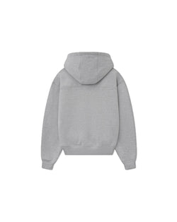 Rhude Classique Full Zip Hoodie Heather Grey