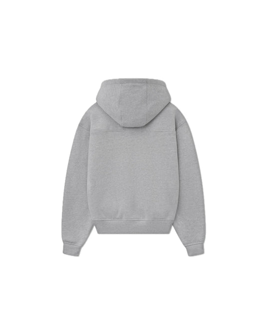 Rhude Classique Full Zip Hoodie Heather Grey
