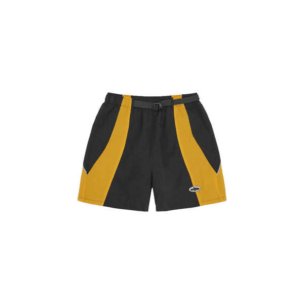 Corteiz Spring Shorts Black Yellow - CRTZ-SPRING-SHORTS-BLKYEL-24