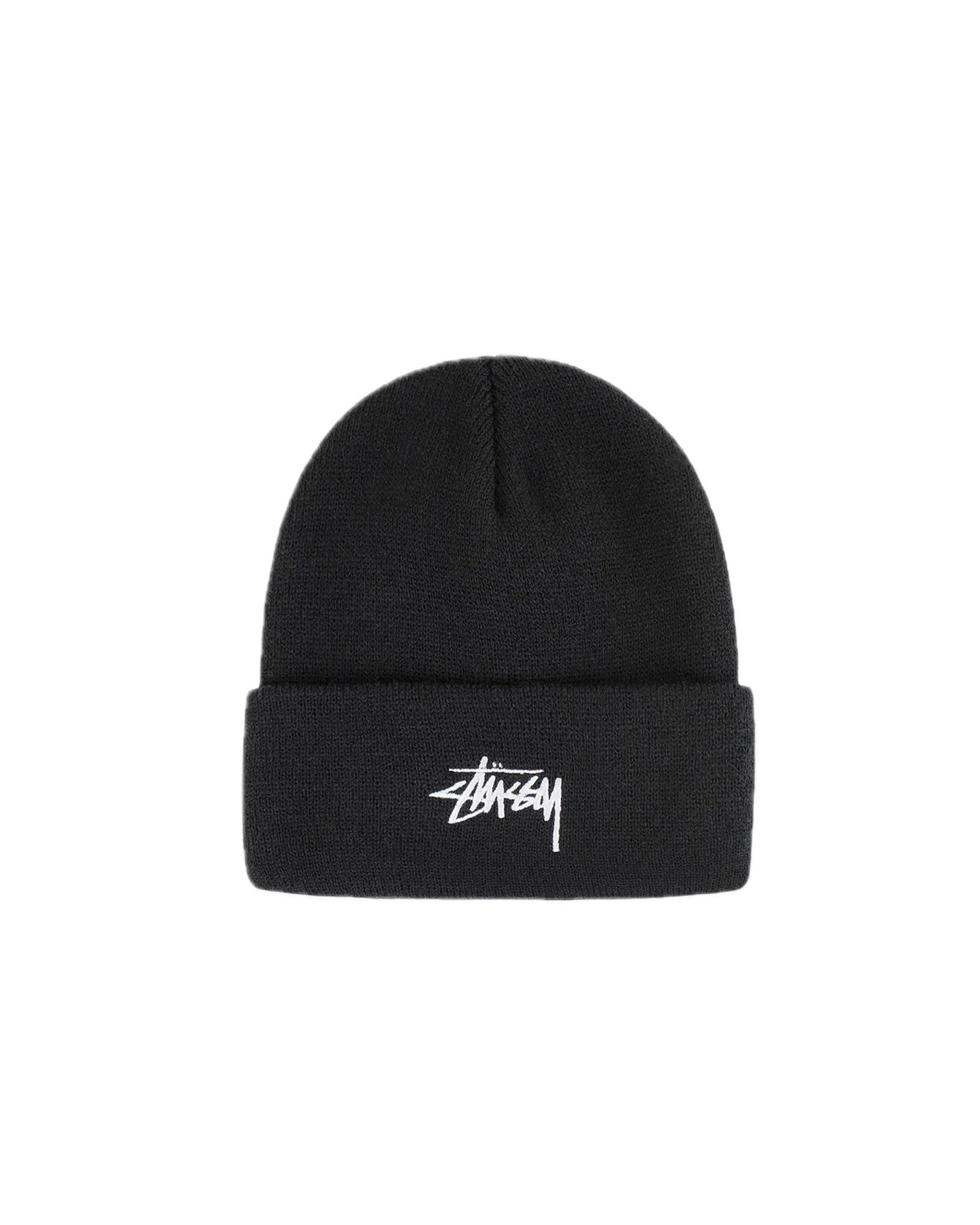 Stussy Cuff Beanie Stock Black - ST-BN-BLACK