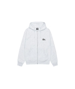 Stussy Basic Zip Hoodie Ash Heather