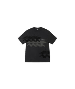 Stussy Low Tide Tee Pigment Dyed Black - STUSSY-LOWTIDE-BLK24