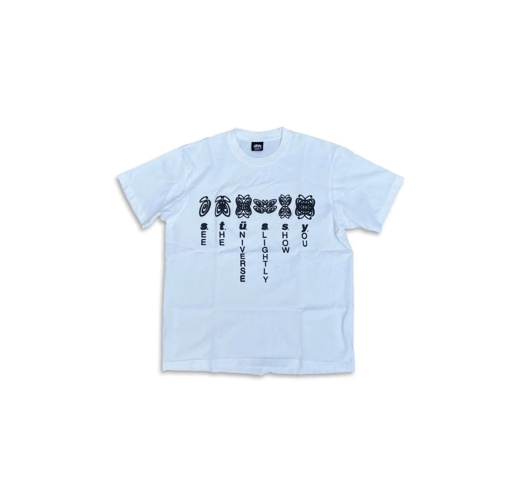 Stussy Butterfly Universe Pigment Dyed T-shirt Natural
