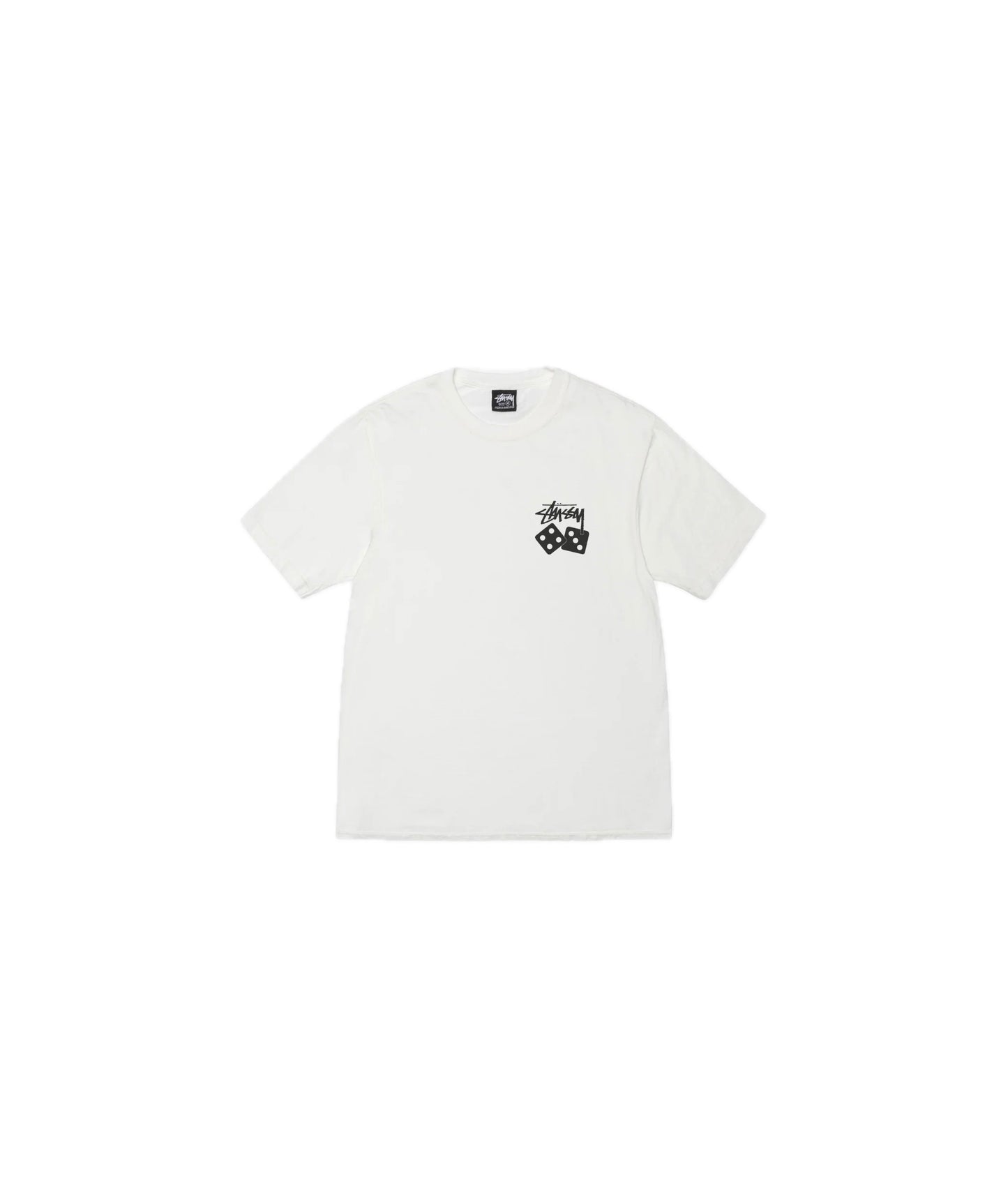 Stussy Dice Pigment Dyed Tee Natural - 1904883_WHITE