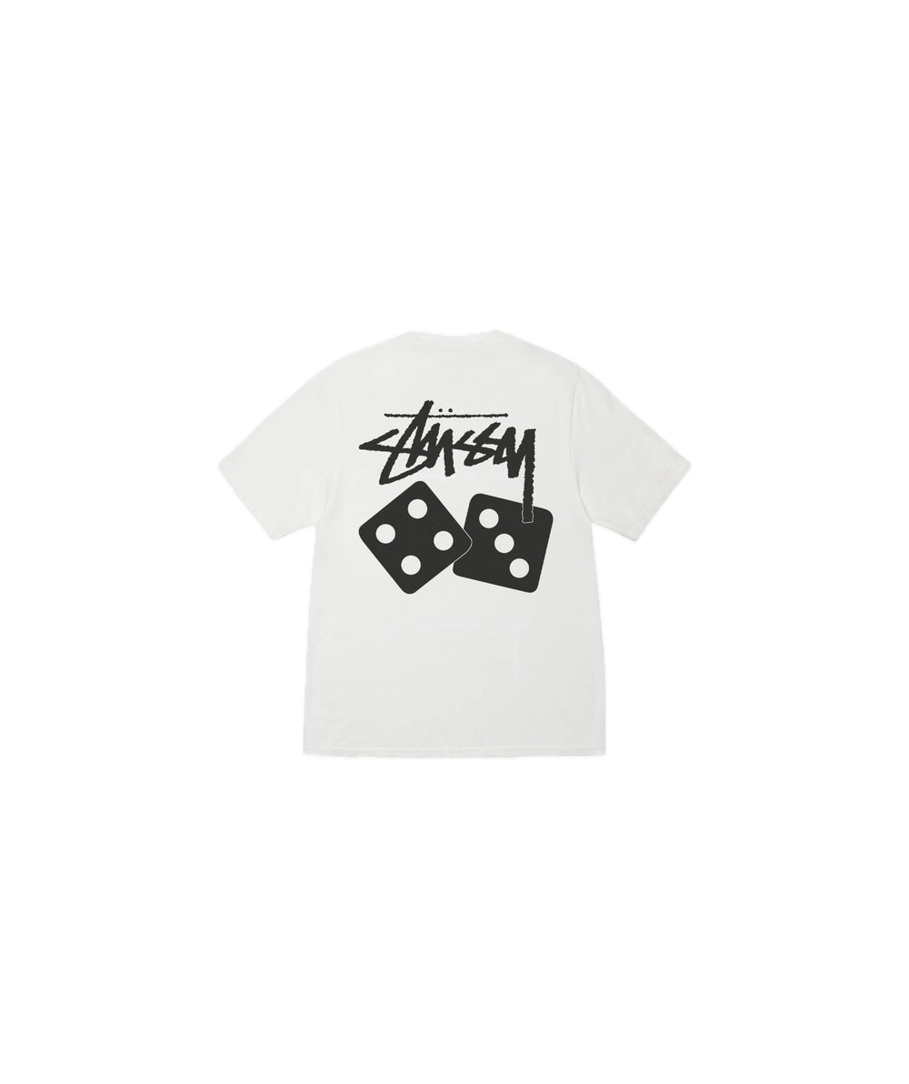 Stussy Dice Pigment Dyed Tee Natural - 1904883_WHITE