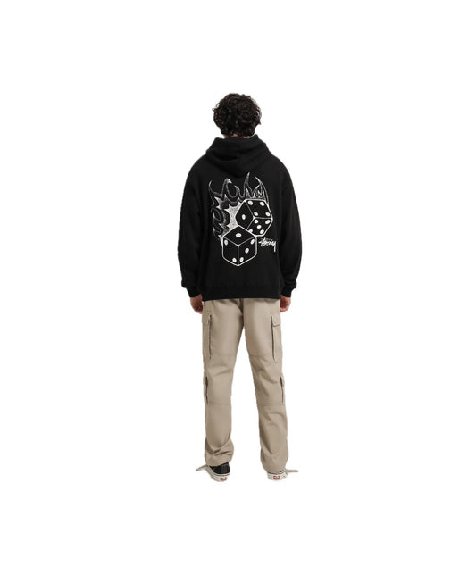 Stussy Fire Dice Hoodie Black