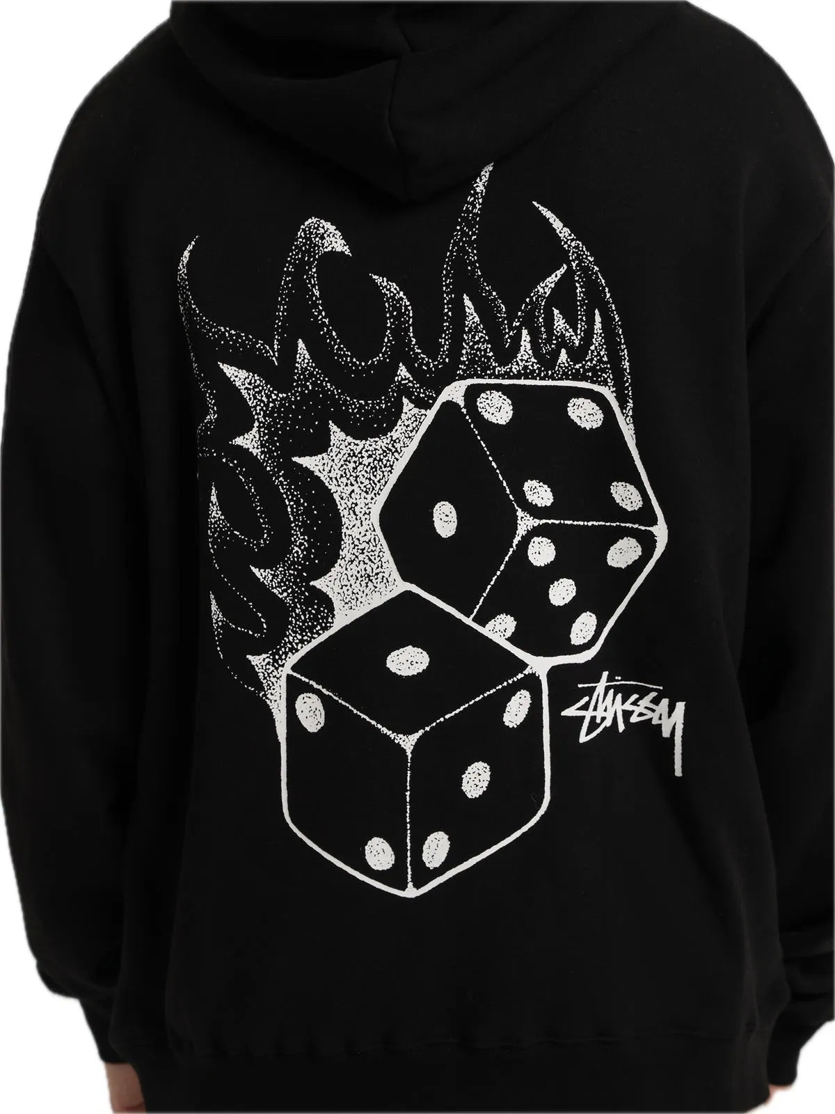 Stussy Fire Dice Hoodie Black