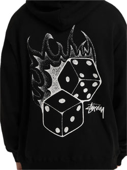 Stussy Fire Dice Hoodie Black