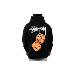 Stussy Fuzzy Dice Hoodie Black