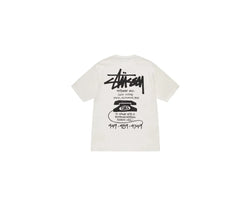 Stussy Old Phone Pigment Dyed T-shirt Natural