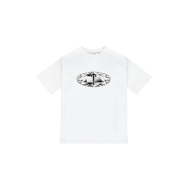 Trapstar Diamond In The Rough White - TRAP-DMND-TEE