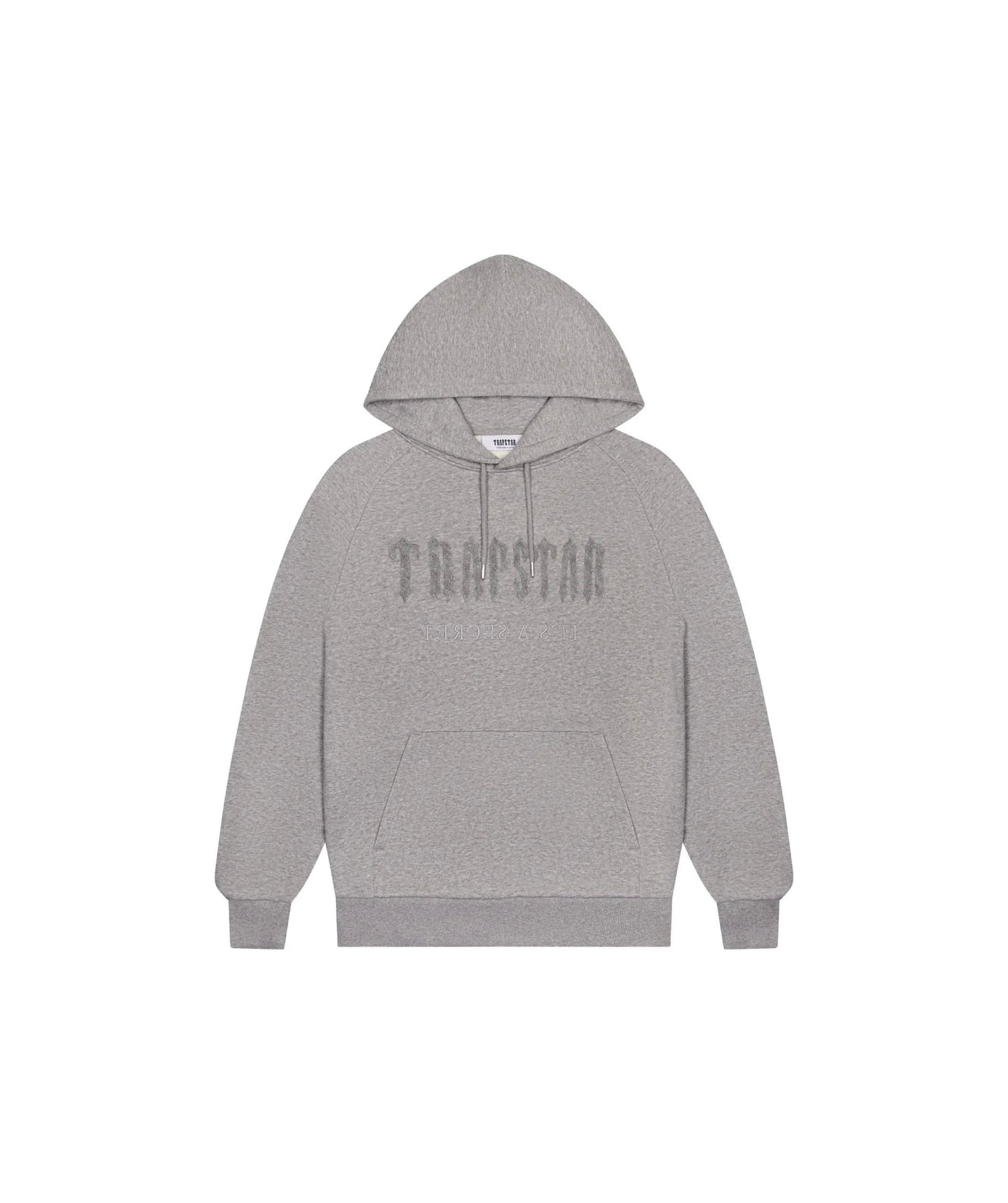 Trapstar Chenille Hoodie Grey  - TRAP-CHEN-HOD