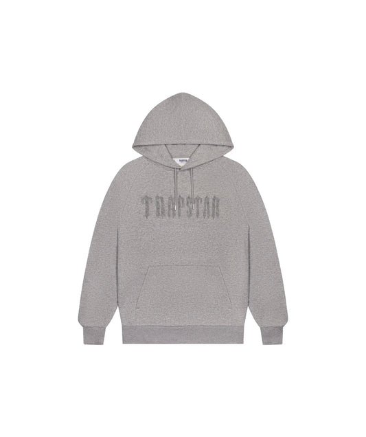 Trapstar Chenille Hoodie Grey  - TRAP-CHEN-HOD