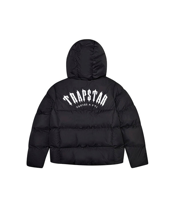 Trapstar Irongate Hooded Puffer Jacket Black - TRAP-IRONGATE-PUFF