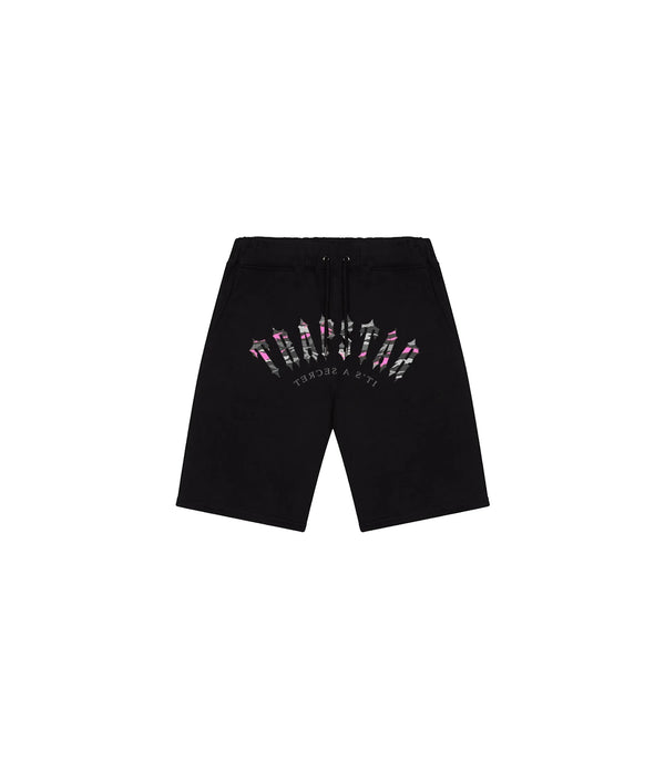 Trapstar Irongate Arch Camo Shorts Black Pink