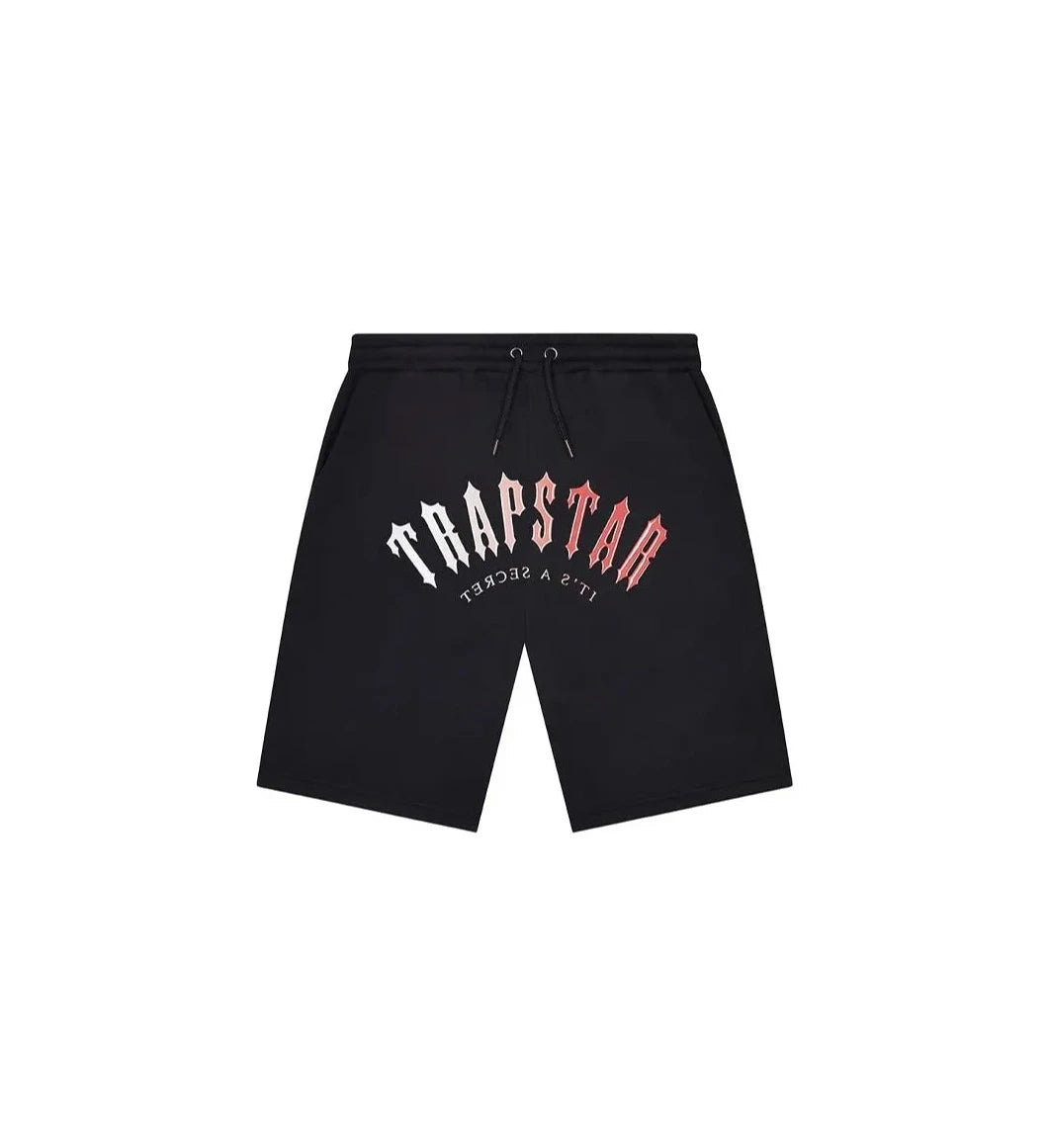 Trapstar Gel Decoded Shorts Black Red