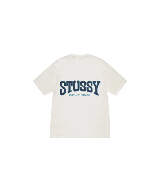 Stussy Burly Threads Tee Pigment Dyed Natural