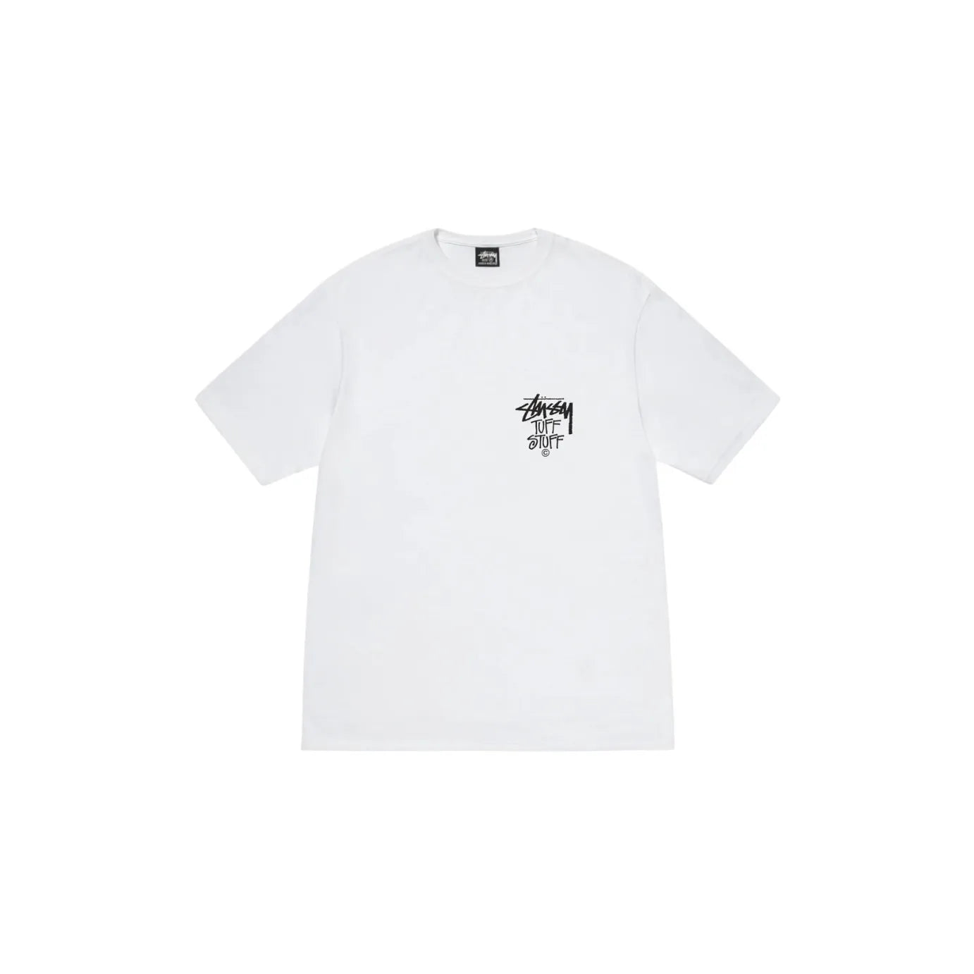 Stussy Tuff Stuff Tee White - STUSSY-TUFF-WHITE