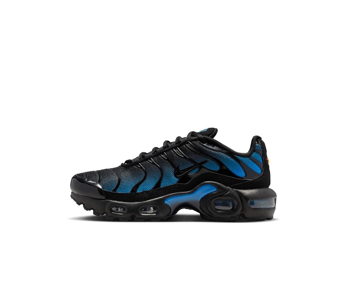 Nike Air Max Plus Older Kids' Shoes Black/Blue Crystal/Black