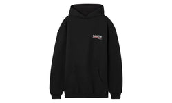 Balenciaga Political Campaign Large Fit Embroidery Hoodie Black - 620973TKVI91070