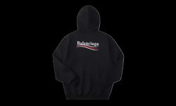 Balenciaga Political Campaign Logo Popover Hoodie Black - 600583TKVI91070