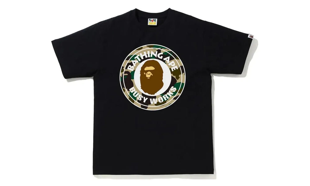 BAPE 1st Camo Busy Works Tee (SS21) Black/Yellow