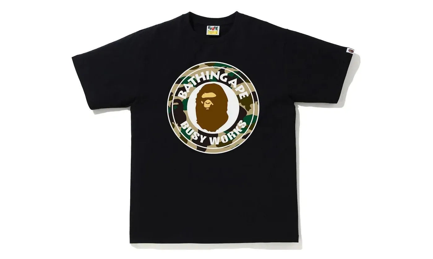 BAPE 1st Camo Busy Works Tee (SS21) Black/Yellow