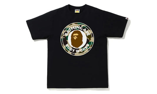 BAPE 1st Camo Busy Works Tee (SS21) Black/Yellow