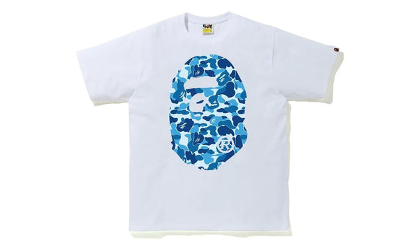 BAPE ABC Camo Big Ape Tee White/Blue - BAPE-BACBAT-BBLUE