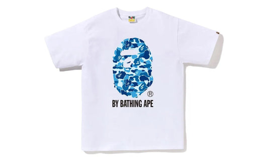 BAPE ABC Camo By Bathing Ape Tee White/Blue - BAPE-BACBBA-BBLUE