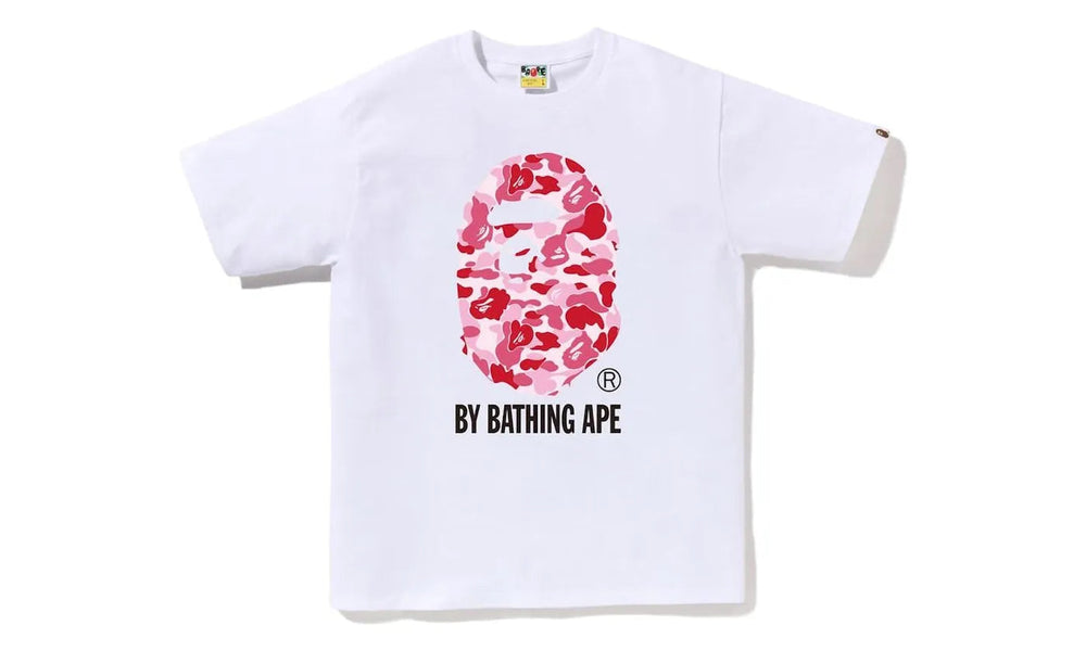 BAPE ABC Camo By Bathing Ape Tee White/Pink - BAPE-BACBBA-PPINK