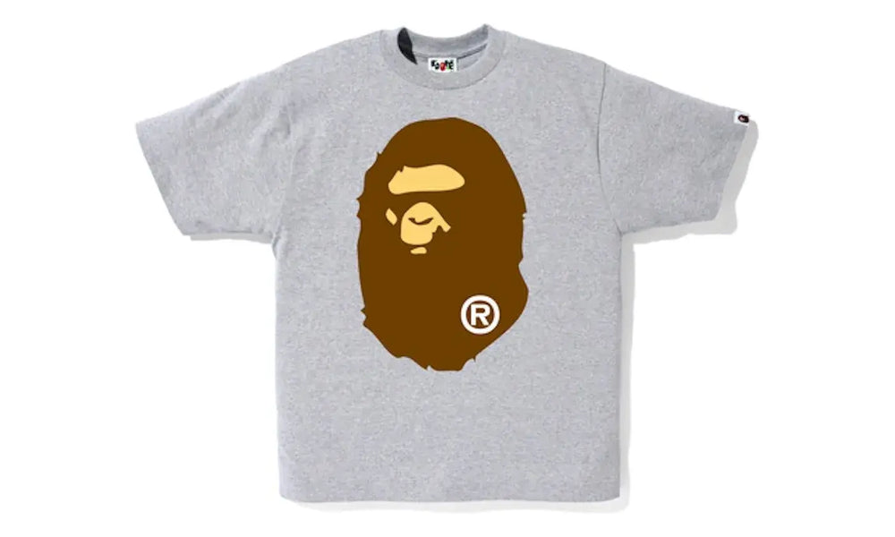 BAPE Big Ape Head Tee Gray