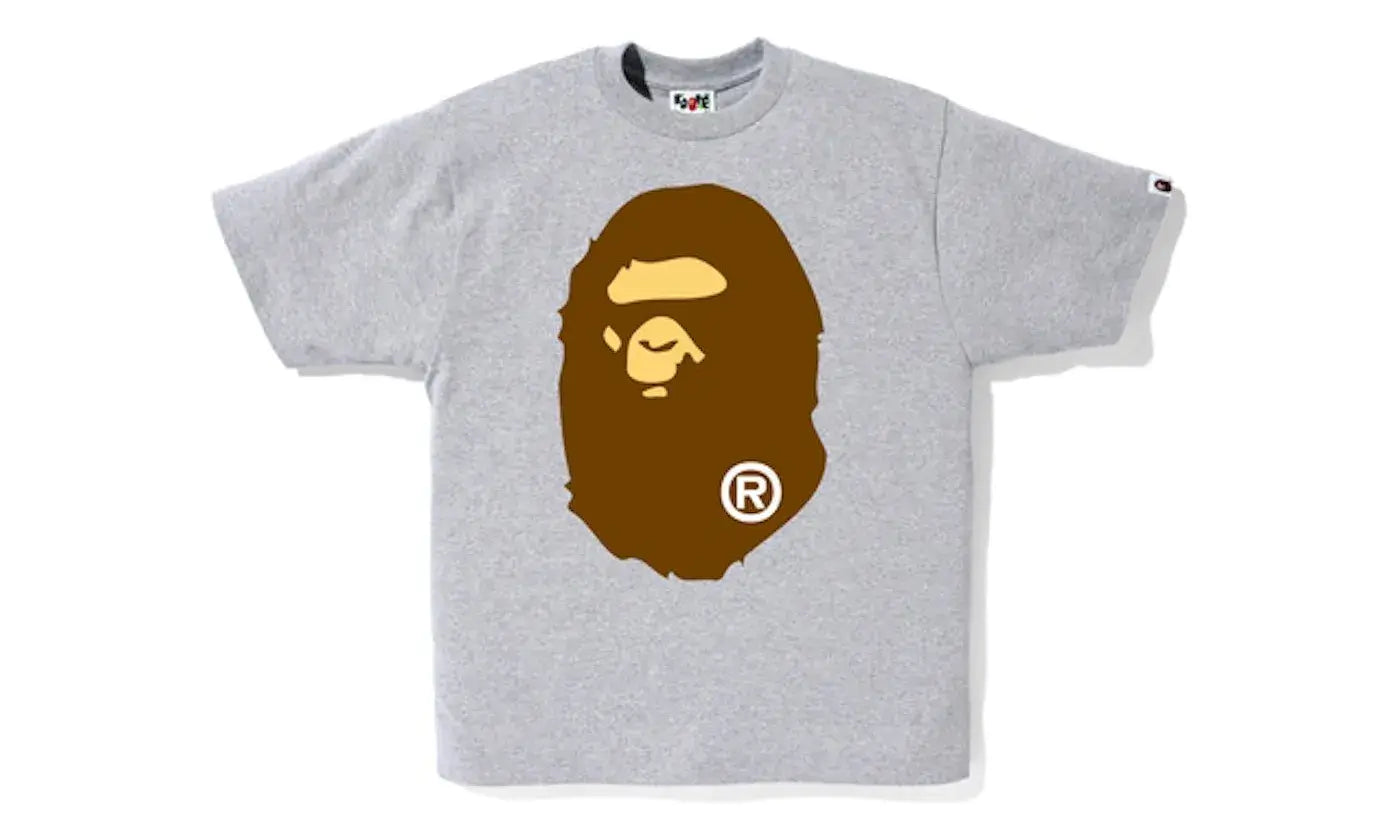 BAPE Big Ape Head Tee Gray