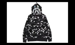 Bape Bape City Camo Shark Full Zip Hoodie (SS24) Black - BAPE-CCSFZH24-BLACK