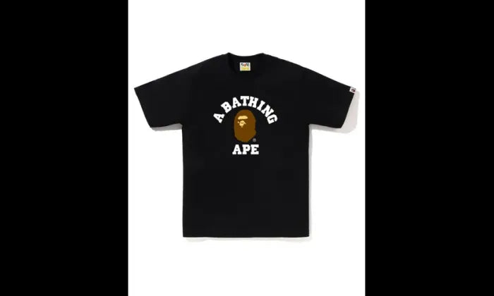 Bape Bape College Tee Black - BAPE-COLTE-BLACK