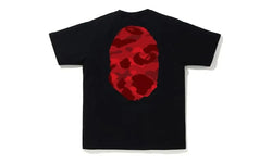 BAPE Color Camo Big Ape Head Tee Black/Red