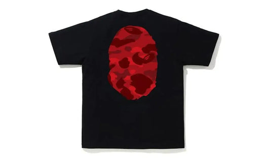 BAPE Color Camo Big Ape Head Tee Black/Red