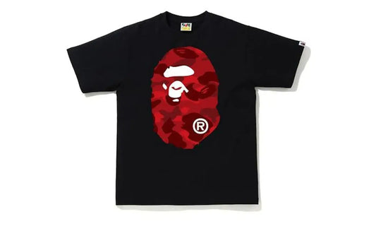 BAPE Color Camo Big Ape Head Tee Black/Red